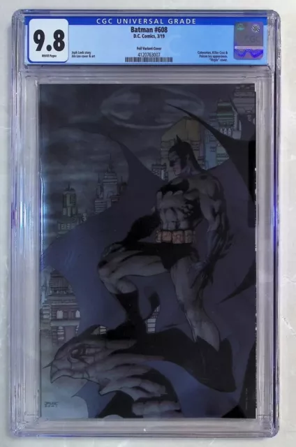 Batman #608 CGC 9.8 Jim Lee Art/Cover Virgin Foil Variant Fan Expo Hush Dc Comic