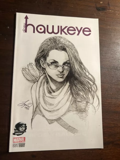 All New Hawkeye 1 Vol 2 Rare Siya Oum Phantom Sketch Variant