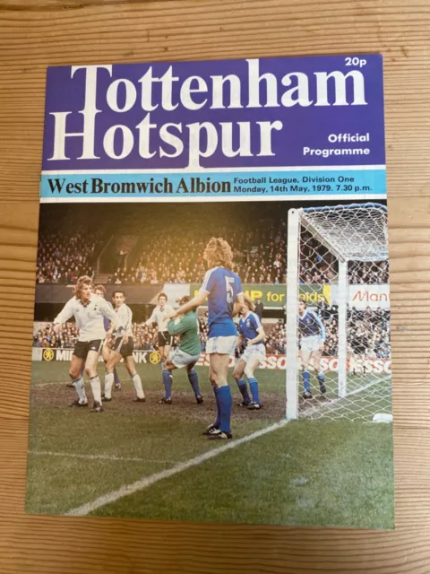 Tottenham Hotspur v West Bromwich Albion 1st Division 14th May 1979