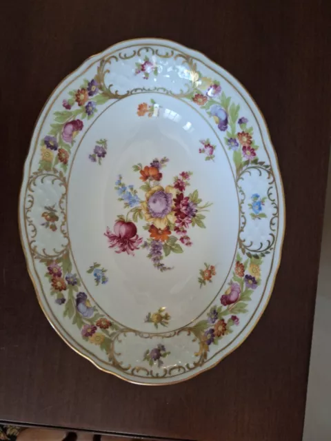 Schumann Bavaria Empress Dresden Flowers Porcelain China 3