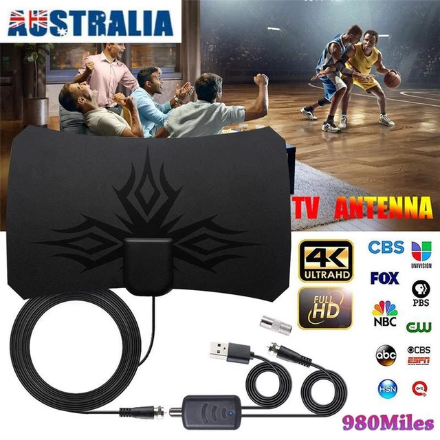 4K Aerial HDTV Digital HD TV Antenna Signal Amplifier Long Range 1080P Aerial