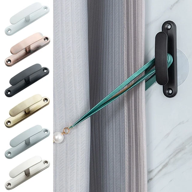 Modern Hold Curtain Holder Mounted Metal Hooks Wall Hanger Curtain Holdback