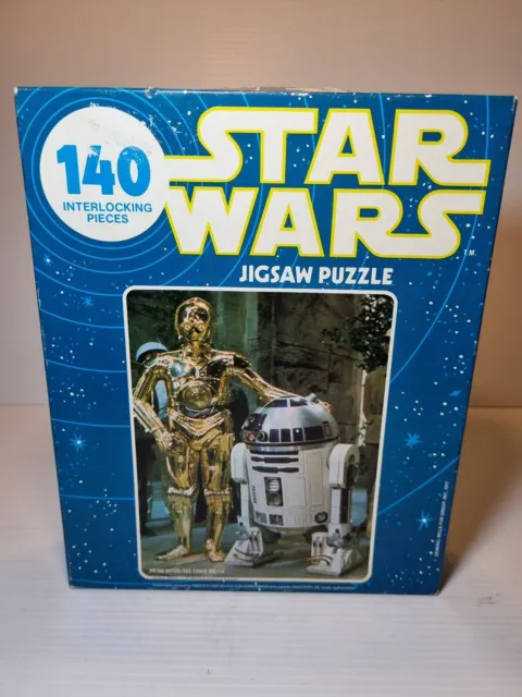 Vintage 1977 Star Wars 140 Piece Jigsaw Puzzle Toltoys C-3PO & R2-D2 Complete