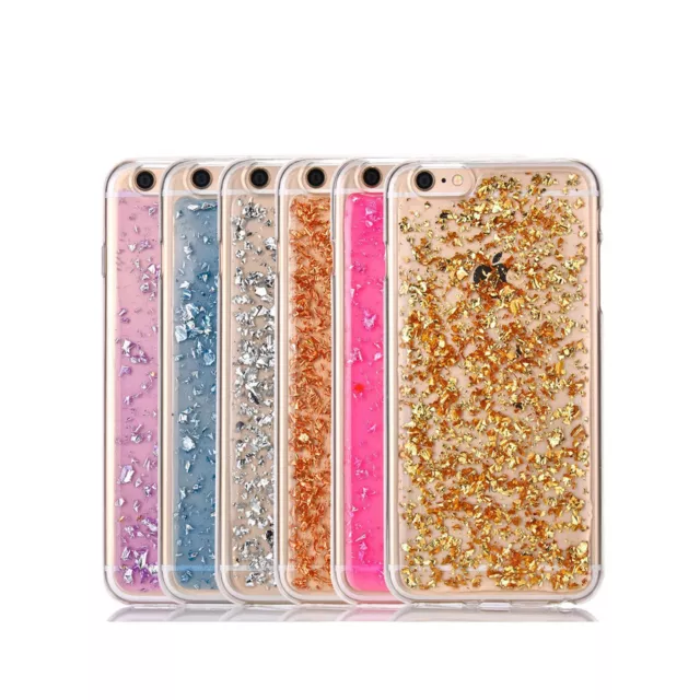 Glitter Bling Pattern Gel TPU Case Cover for Apple iPhone 5 SE 6 6S 7 Plus 8 X