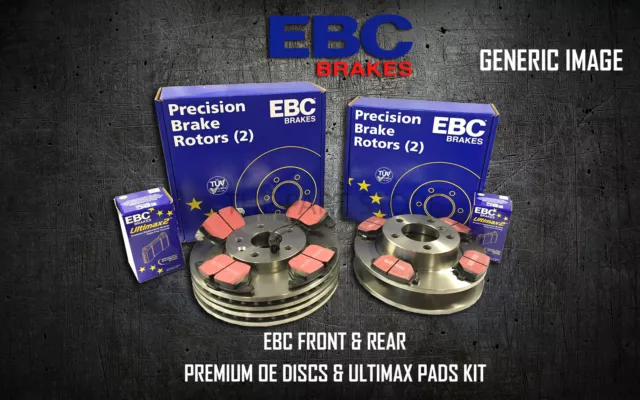 New Ebc Front And Rear Brake Discs And Pads Kit Oe Quality Replace - Pd40K1991