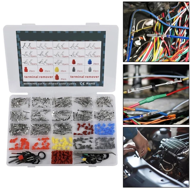 Kit De 739 Broches/connecteurs électriques Auto - 21 Tailles, Cuivre, Pour Câblage 12V