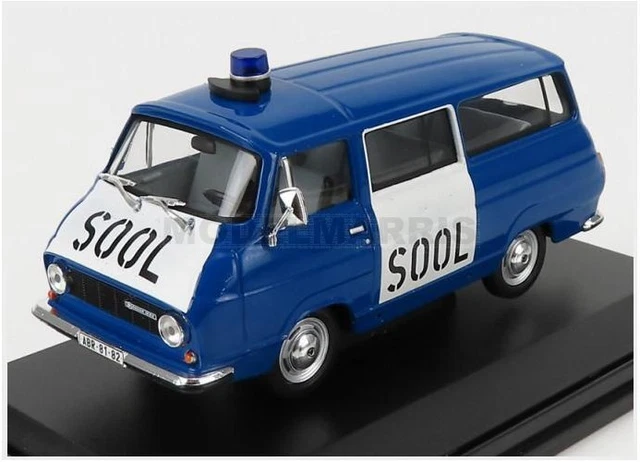 Maquette Miniature Abrex 1:43 Skoda 1203 Police 1974 - Modèle Collection