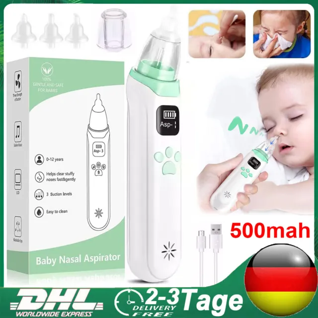 DHL Elektrischer Nasensauger Baby Nase Snot Reiniger Sauger Schleim Aspirator DE
