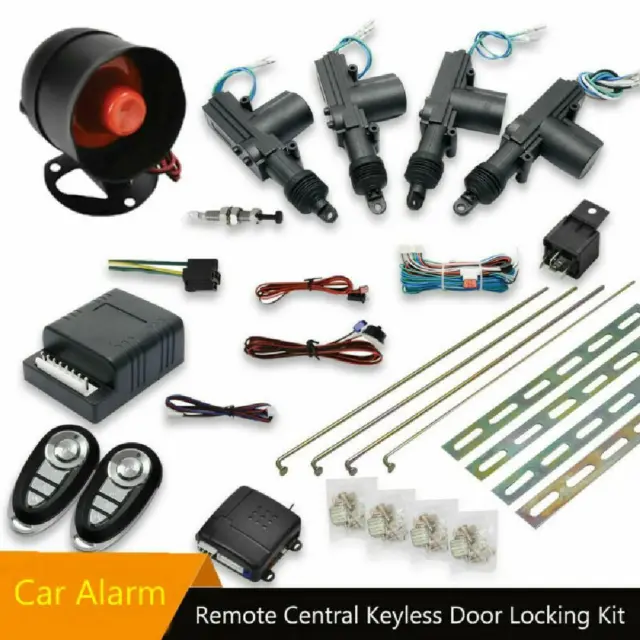 Universal Car Central Power 4 Door Lock/Unlock 2 Remote Kit Keyless Entry System