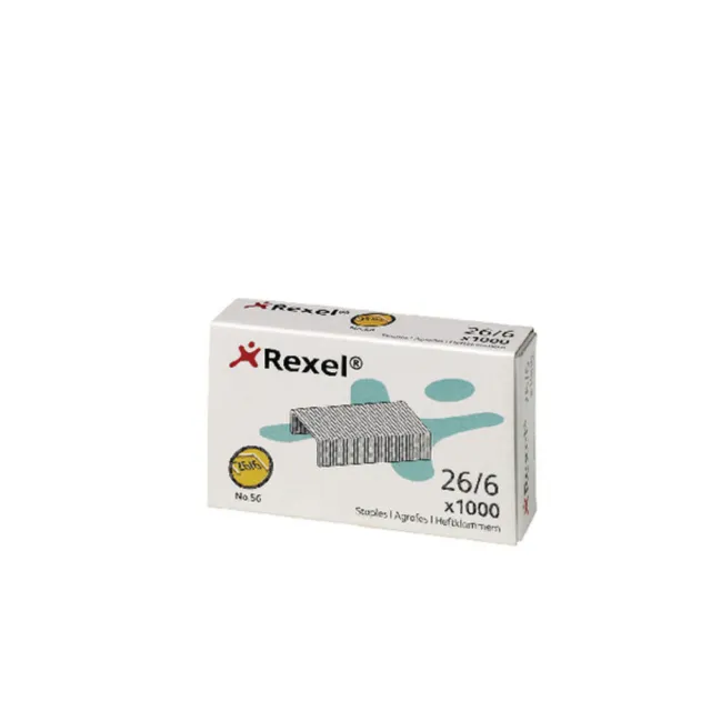 Rexel n. 56 supporti in metallo confezione da 6 mm da 1000 6131