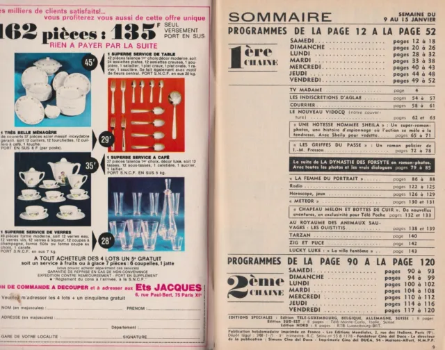 Tele Poche 1971  N° 256  Complet  Vidocq   Claude Brasseur 2