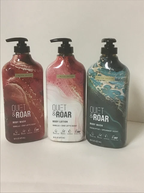 Loción y lavado corporal Chai leche y eucalipto Chai ediciones limitadas silenciosas y rugidas