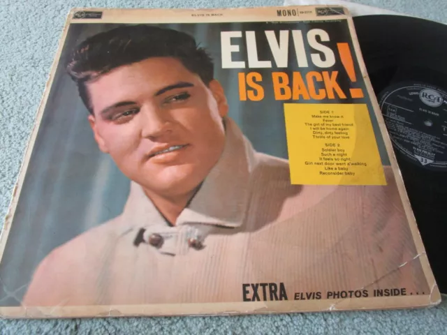 Elvis Presley – Elvis Is Back RCA ‎ Records RD.27171 Mono Vinyl LP Album