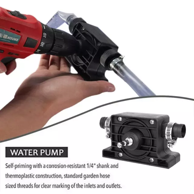 Portable Electric Powered Drill Pump Oil Fluid Water Self Transfer Priming Y0Y2