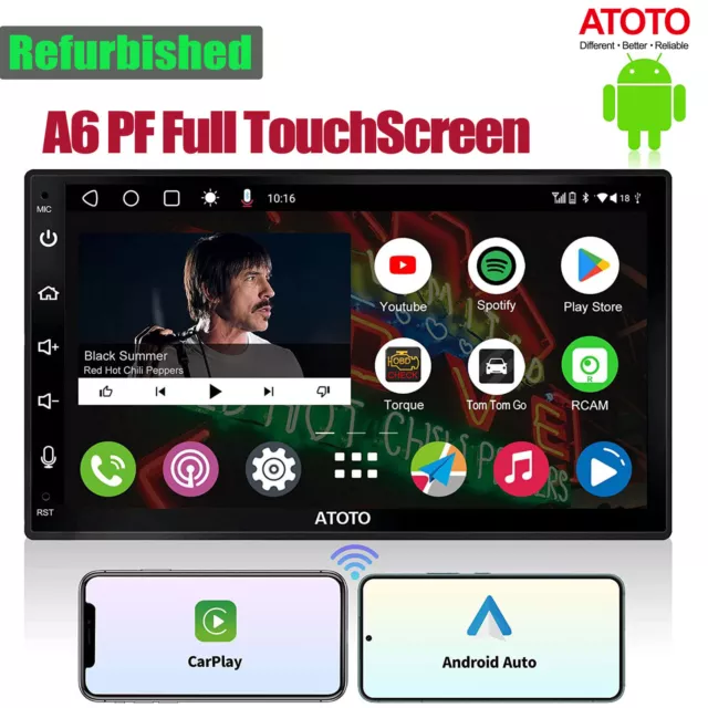 ATOTO A6 Autoradio 2+32GB 7 Pollicl Stereo Auto Bluetooth GPS Wireless Carplay