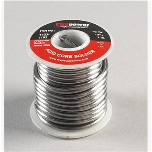 SOLDER, ACID FLUX CORE, COMM. FPW1423-1102 Brand New!