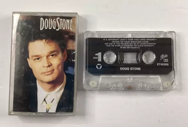 Doug Stone : Doug Stone 1990 Cassette Epic Dolby