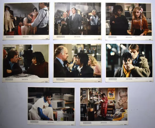 Lobby Cards 1986 Jumpin' Jack Flash Movie Original 14" X 11" Set Of 8 Carol Kane