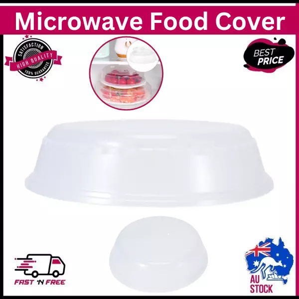 HEAT RESISTANT PLATE Cover Microwave Food Cover Splatter Protector Kitchen  Lid $11.10 - PicClick AU