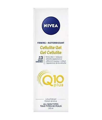 Nivea Firming CELLULITE GEL PLUS Q10 L-Carnitine All Skin Types 200 ml NEW w BOX