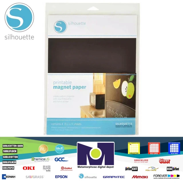 SILHOUETTE PRINTABLE MAGNET Paper 8.5 Inch X 11 Inch 4/Pkg 814792011065 EUR 14,64 - PicClick FR