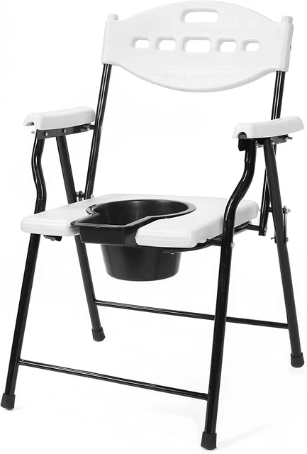 Commode Chair With Toilet Seat Anti-Skid Folding chair for Elderly Disable Commode Chair With Toilet Seat Anti-Skid Folding chair for Elderly Disable