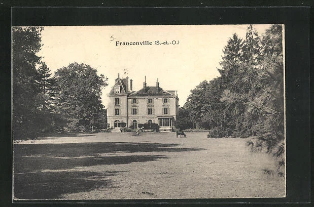 CPA Franconville, vue de château von der Parksiete