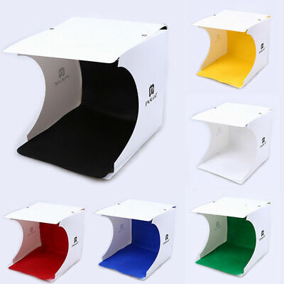 Doble luz LED plegable Soft Box estudio fotográfico tienda de iluminación Mini