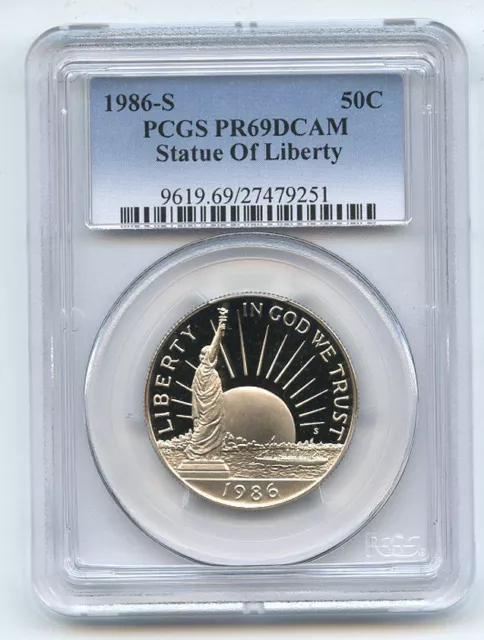 1986 S 50C Statue of Liberty Commemorative PCGS PR69DCAM