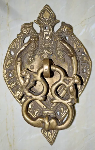 Peacock Door Knocker Antique Brass Handmade Victorian Style Home Decor Gift BM14