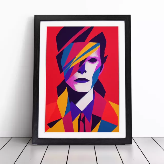 David Bowie Abstract Wall Art Print Framed Canvas Picture Poster Decor