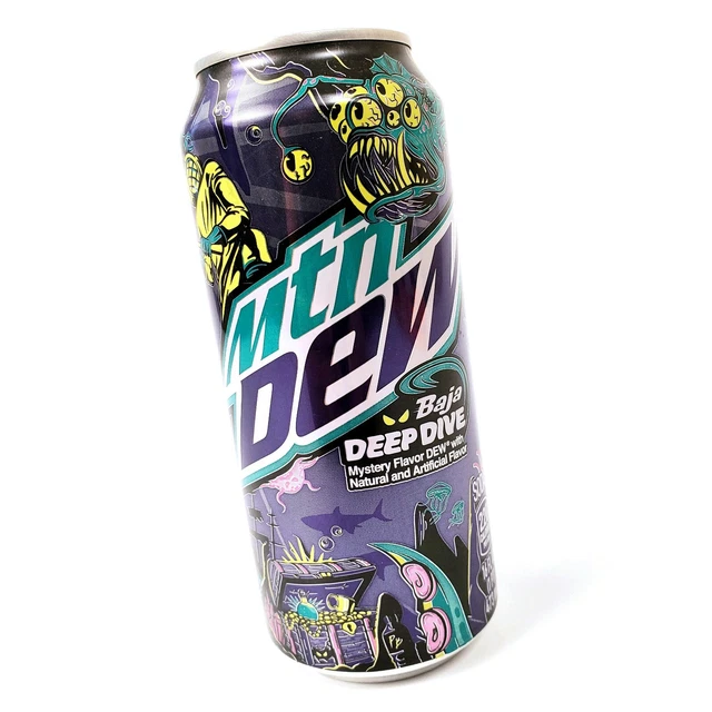Full Mountain Mtn Dew Baja Deep Dive Exclusive Limited Rare Promo Can EXP Jan 23
