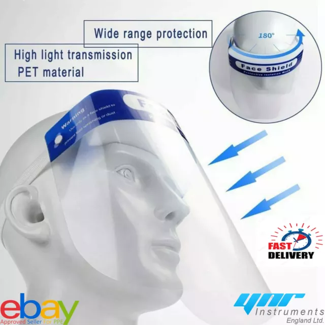 Full Face Covering Anti-Fog Shield Clear Glasses Safety Protection Visor Guard 2