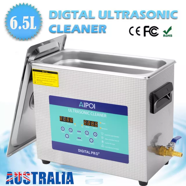 Digital Ultrasonic Cleaner UltraSonic Bath Cleaning Tank Timer Heater industrial