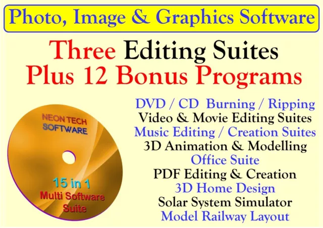 Photo Editing Software Photoshop Alternative Photograph Pro 2022– 15 PROGRAM DVD