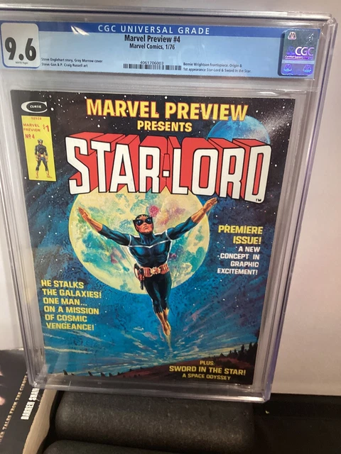 Marvel Preview #4 CGC 9.6. 1st Appearance/Origin of Star-Lord. WHITE Pages! 2