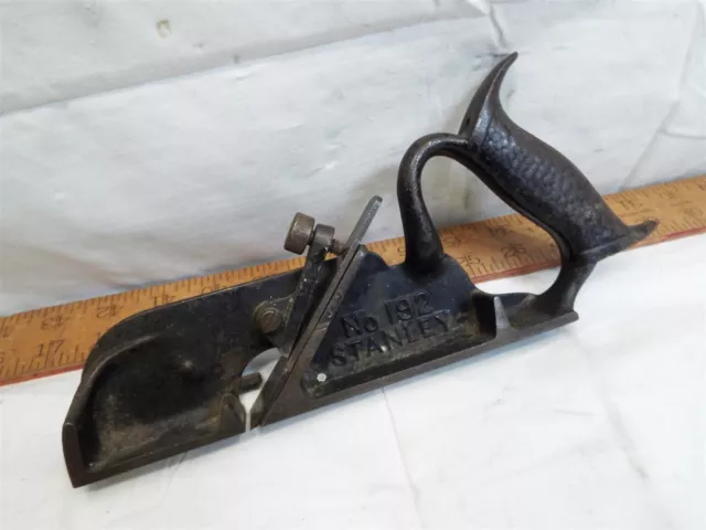 Vintage Stanley No. 192 Rabbet Plane Wood Working Tool Sweetheart Iron