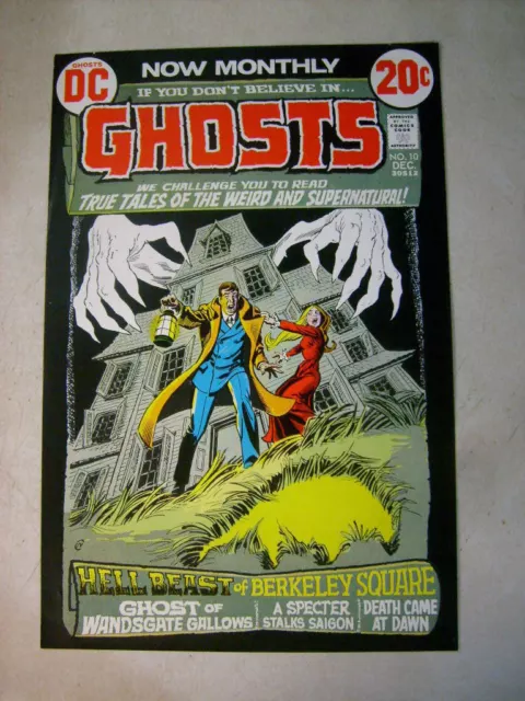 GHOSTS #10 ART original cover proof 1972 HELLBEAST HORROR DC NICK CARDY