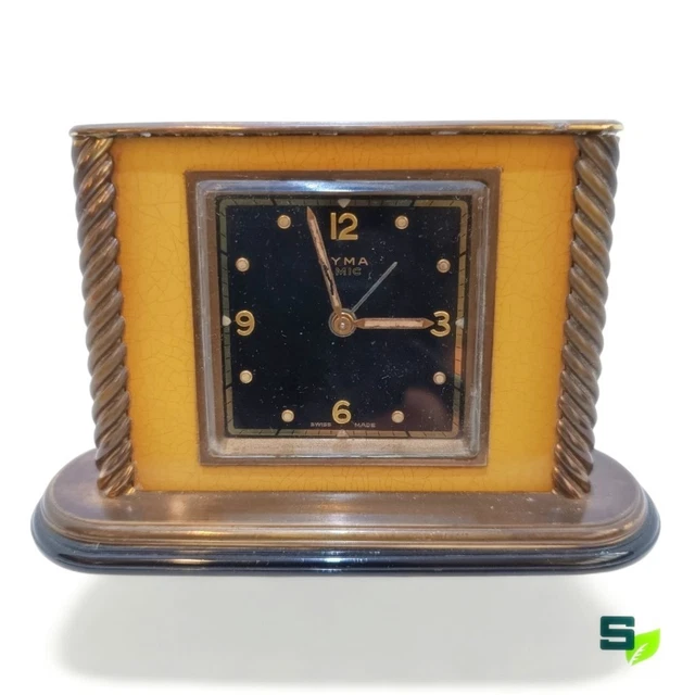 Atmosphera Orologio Da Tavolo In Metallo Nero Con Meccanismo A Vista, Altezza 34 Cm - 6
