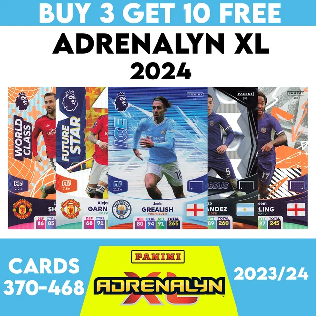 ADRENALYN XL 2025 Premier League Panini 370 468 Colossus, Fire, Ice