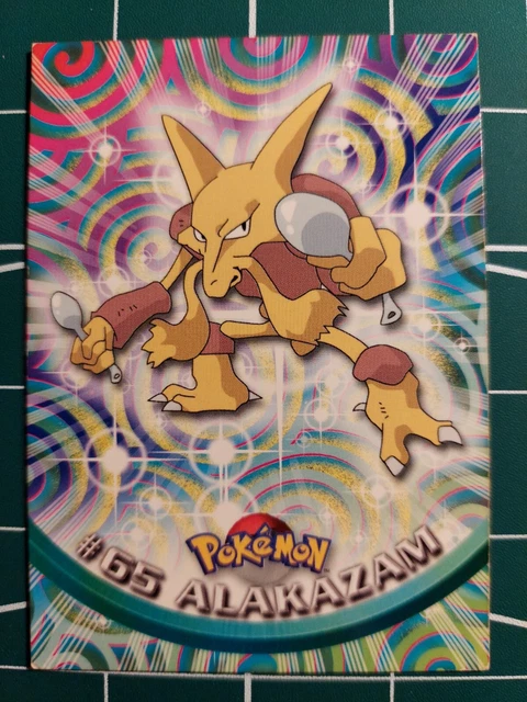 Mavin  Topps Alakazam Pokemon Card EV9 of 12 Die Cut Evolution #65 Series  2 Stage 3