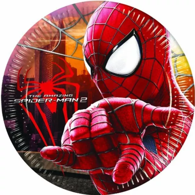 The Amazing SpiderMan 2  Platos Desechables de Papel  Pack de 8 (SG29535)