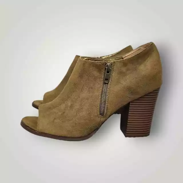 DIBA London Shoes Womens Size 11M Brown Stacked Heel Bootie Ankle Boot 3