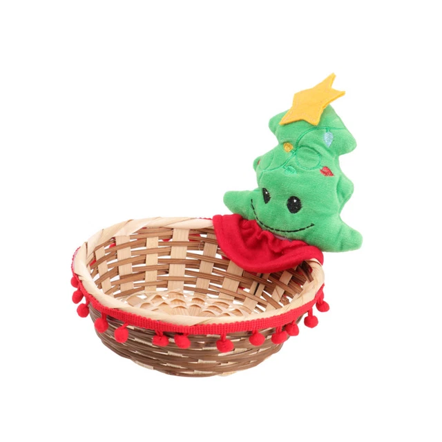 Weihnachtliche Tischdeko Weihnachts-Süßigkeiten-Korb Schreibtisch