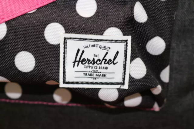 NwT Herschel Kids' Heritage Youth  Black/Pink Backpack 3