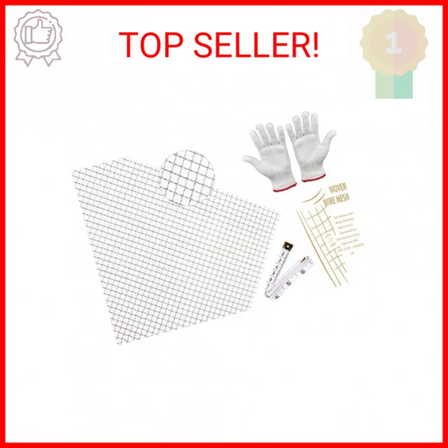Woven Wire Mesh 5-304 Stainless Steel Wire Mesh Screen, 5 Mesh 4.5mm Hole, 12 x