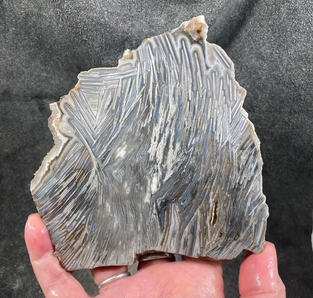 Rayitos Lace Rough Slab with lovely crystal edge - Mexico!