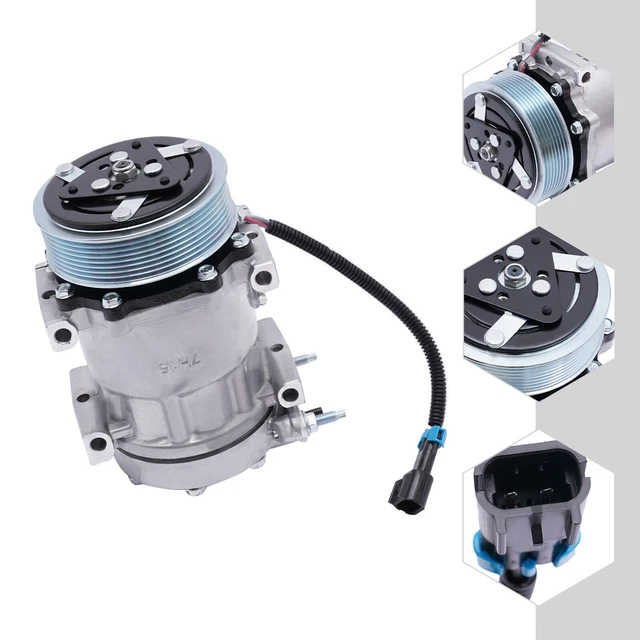 AC COMPRESSOR 4418 Sanden Type OE# 3582435C1 For International Navistar ...