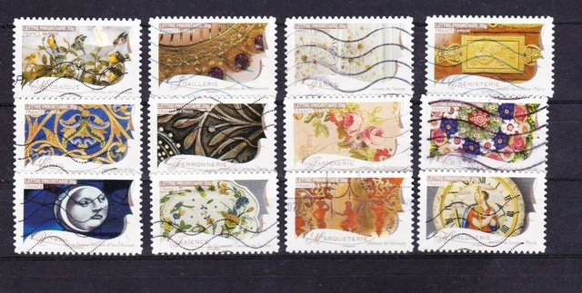 Liechtenstein 289-300 (complète edition) oblitéré 1951 timbres (9622087 Liechtenstein 289-300 (complète edition) oblitéré 1951 timbres (9622087