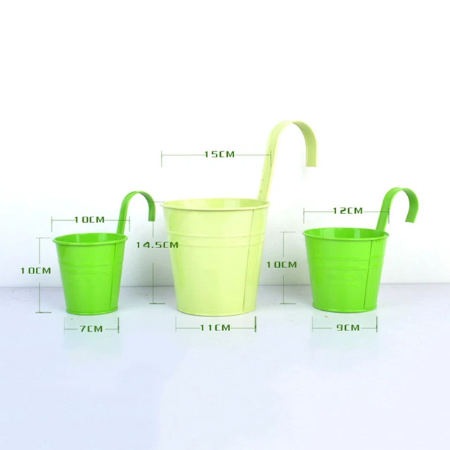 Eimer Blumenhalter Geländer Eimer Pflanzer Zaun Blumentöpfe Anlage
